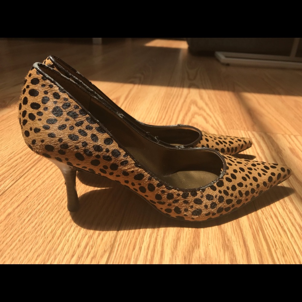 Nine West leopard heels. Size 6